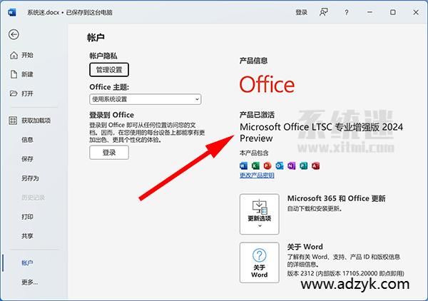 pc端 Office 2024 批量许可  专业增强版
